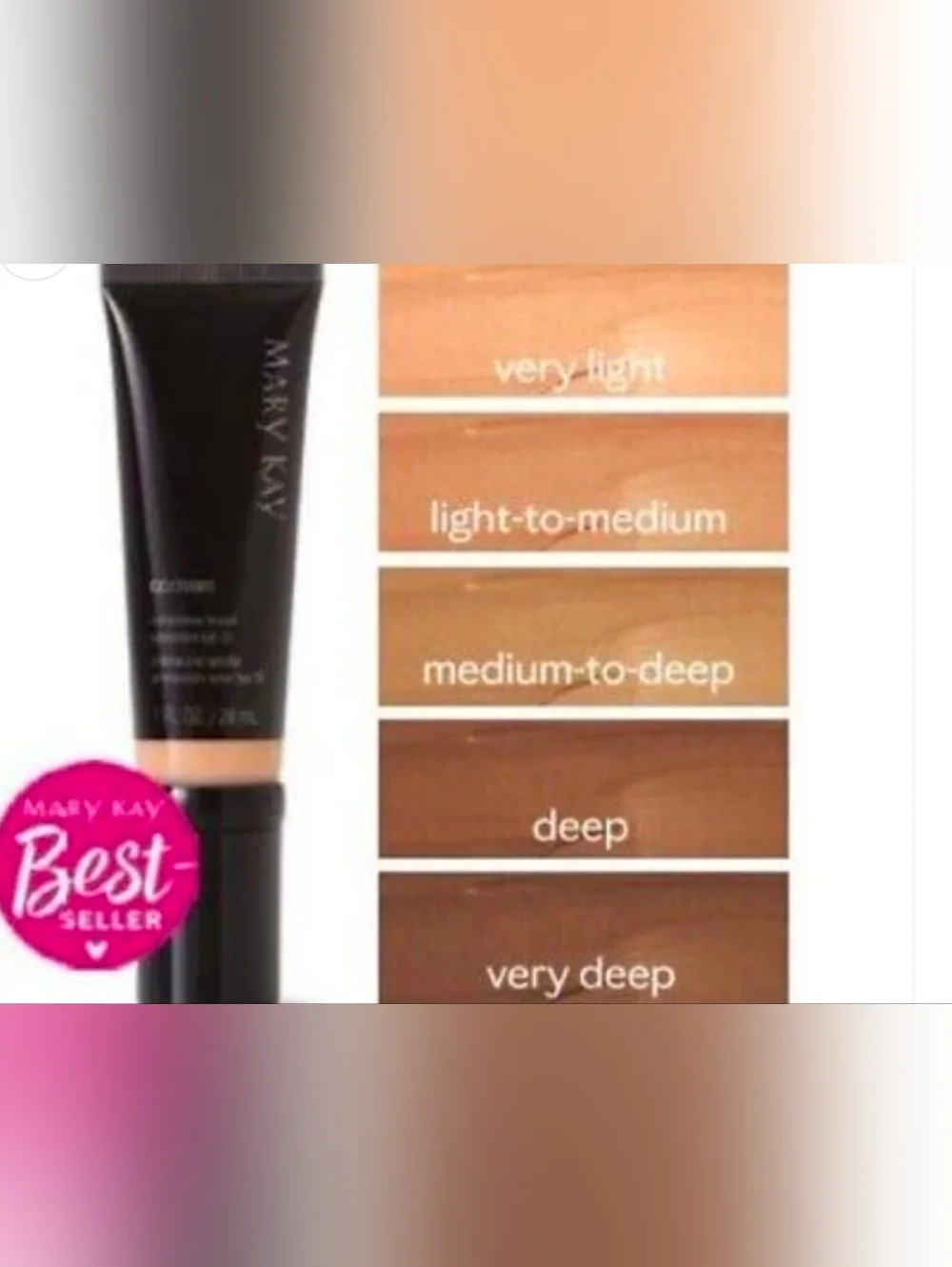Mary Kay CC Cream Sunscreen Broad Spectrum SPF 15 Very Deep